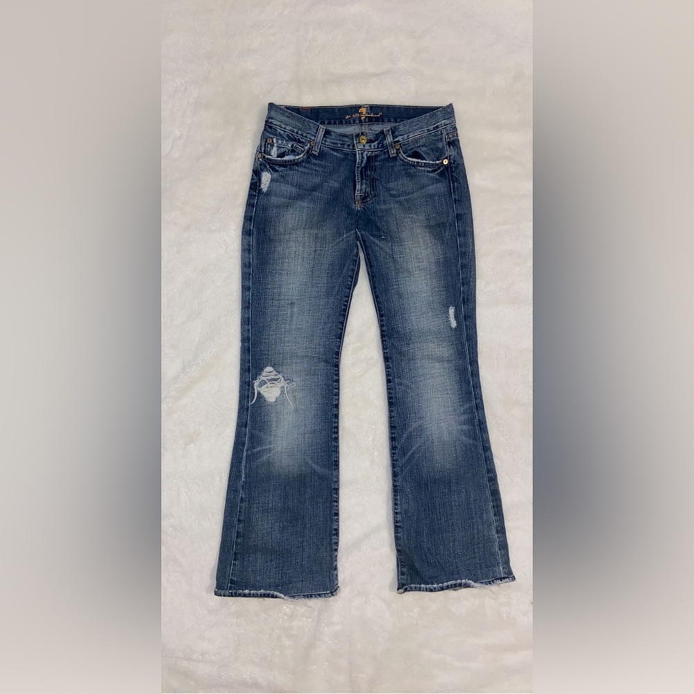 Bellbottom low rise vintage 7 jeans